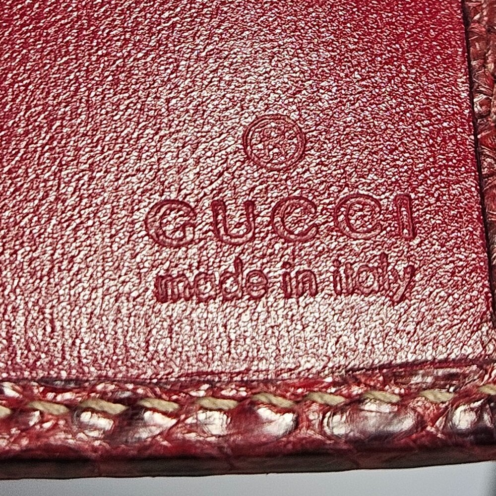 Gucci Red Python eather WOC - Picture 2 of 16